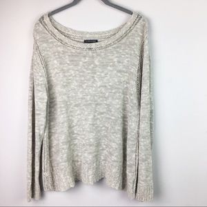 Eileen Fisher Linen Blend Knit Top Size Large